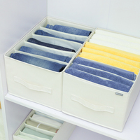 Organisateur de vêtements pour placards, boîte de rangement pour pantalons, jeans, sous-vêtements, chaussettes, t-shirts, armoire, tiroir, pliable, Oxford 600D, 20-35L