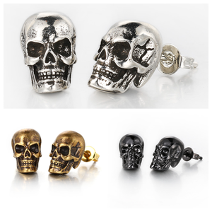 Changda pendientes de aro de modaacero inoxidable otros pendientes de <span class=keywords><strong>moda</strong></span> 2024 halloween crâne gothique punk bijoux boucles d'oreilles - Product Image 1