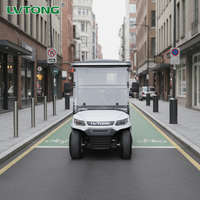 Camionnette alimentaire électrique, véhicule de service mobile avec caisse fermée, moteur AC 48V, mini camion électrique pour livraison de rue