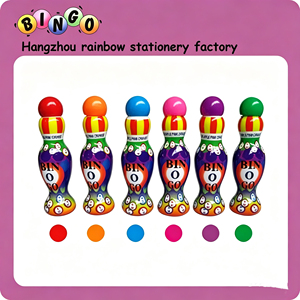 Marqueurs de Bingo et de <span class=keywords><strong>Loto</strong></span> en Promotion, Grands Marqueurs de 18 mm, Sans Fuite, Non Toxiques, Couleurs Vives, Stylos de <span class=keywords><strong>Dessin</strong></span> pour Jeu de Bingo, Marqueurs Peinture Bingo Dauber - Product Image 1