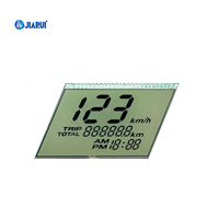 Layar LCD Digital TN/VA STN Kustom Pabrik untuk Sepeda Motor Listrik, Layar Ebike, Speedometer Otomotif, Reflektif/Transmisif