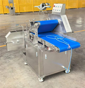 Full 304 Stainless Steel Conveyor <b>Meat</b> Layer <b>Cutting</b> <b>Machine</b> Automatic Horizontal Fresh Chicken Breast Beef Slicer - Product Image 2