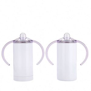 Gobelet isotherme en acier inoxydable pour bébé de 12 oz, sans BPA, design classique, 2 couvercles, idéal pour la rentrée scolaire - Product Image 3