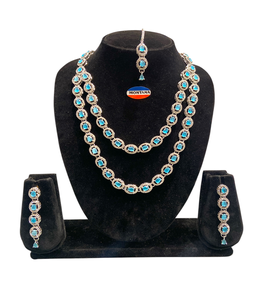 Elegante y Estiloso Juego de Collar AD para Mujer, Diseño Multicapa, Ideal para Vestidos de Novia, Fiestas de Boda, Desfiles de Moda, Eventos Nocturnos - Product Image 1