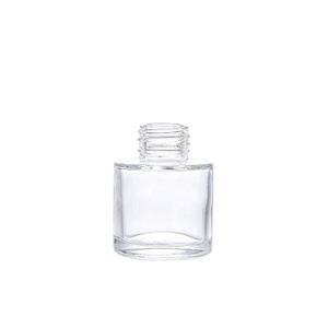 35ml 50ml 100ml 120ml 150ml 200ml Transparent Cylinder Square Screw Cap Air Fragrance Reed <b>Diffuser</b> Empty Glass <b>Bottle</b> Home - Product Image 5