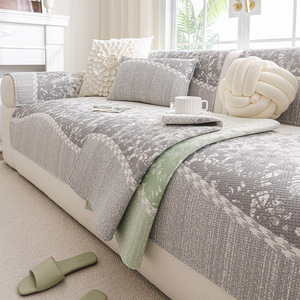 <b>Sofa</b> <b>Cover</b> Cooling Non-Slip Ice Silk 145-185Cm Stripe Pattern <b>For</b> General <b>Sofa</b> Summer 2026 - Product Image 1