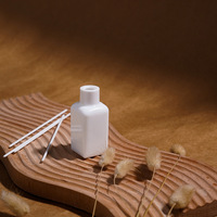 Flacon diffuseur carré de luxe 30 ml 100 ml en verre et porcelaine blanche avec bouchon diffuseur