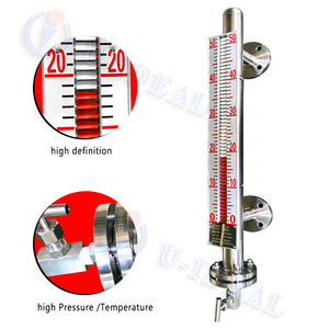 Indicateurs de niveau à dérivation en acier inoxydable industriel pour la mesure continue de GPL/eau/diesel avec transmetteur à interrupteur 4-20 mA - Product Image 5