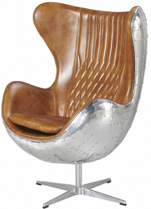 Silla Moderna Estilo Aviador con Forma de Huevo, Cojines Cómodos, Diseño Elegante y Construcción Duradera, Perfecta para Sala de Estar, Oficina o Salón - Product Image 5