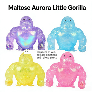 Vente Chaude Jouet Sensoriel Squishy Gorille à Presser, en Maltose à Rebond Lent, Coque Banane, Jouet Anti-Stress et de Décompression, Jouet Fidget en Gros - Product Image 4