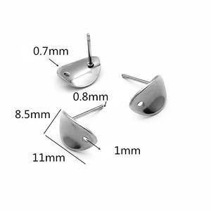 Base de boucles d'oreilles pendantes en acier inoxydable avec connecteurs de trou pour la fabrication de bijoux <span class=keywords><strong>à</strong></span> bricoler soi-même fournitures d'accessoires - Product Image 4
