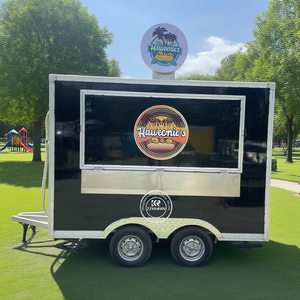 Remolques de comida para café de Catering, furgoneta de comida totalmente equipada, camión de comida de estilo cómico con helado móvil de cocina completa, Snack Bar móvil - Product Image 5