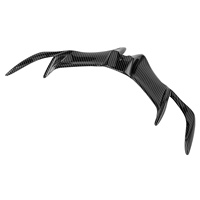 Aile avant aérodynamique en fibre de carbone, style carénage avant, compatible avec Yamaha R15 V3 2017-2020