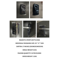 Sac de Sport Magnétique de Fitness Bandoulière Personnalisable avec Logo, Porte-Bouteille Magnétique Intégré et 4 Aimants