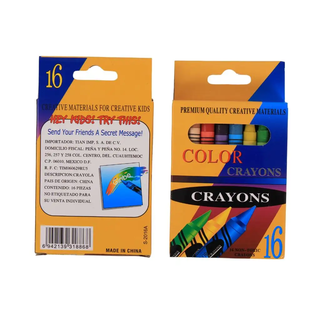 Wholesale Cheap Non-toxic Washable Crayons 6 8 12 16 24 Colors Crayons Set Jumbo Wax Crayon For Children Kids