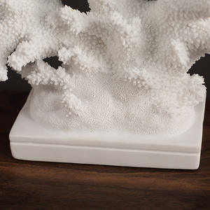 งา<span class=keywords><strong>น</strong></span>ประติมากรรมปะการังเรซิ่นสีขาวครีม ของตกแต่งงานแต่งงา<span class=keywords><strong>น</strong></span> ของขวัญเปิดสำนักงา<span class=keywords><strong>น</strong></span>ริมชายหาด ของประดับตกแต่งรูปปั้น งา<span class=keywords><strong>น</strong></span>ฝีมือ - Product Image 6