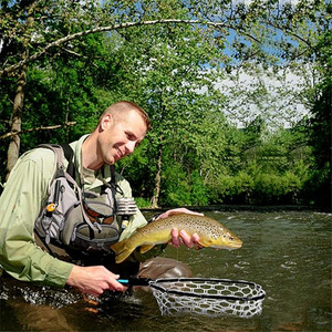 Filet d'atterrissage en eau salée enduit de caoutchouc pliable pour <span class=keywords><strong>truite</strong></span> basse saumon Steelhead - Product Image 6