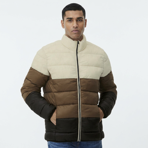 Men's High Quality <b>Waterproof</b> puffer <b>Jacket</b> Customized Logo Windproof Warm Winter Coat Stand Collar Zipper Closure <b>Plus</b> <b>Size</b> - Product Image 1