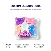 Capsules de lessive compatibles Quick Wash, se dissolvant entièrement en peu de temps lors du lavage.