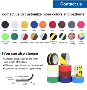 Zwarte antislip tape, heavy duty, enkelzijdig, verpakkingstape, hete lijm siliconen kleefmiddel, gemaakt van polyester papier, <span class=keywords><strong>PVC</strong></span>. - Product Image 5