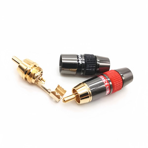 Conector RCA Monster, Enchapado en Oro, Conector de Audio con Aislamiento Rojo, para Colgar en Línea - Product Image 1