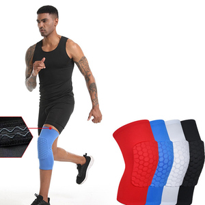 Chaussettes de compression sans pieds en nid d'abeille pour le basketball, le cyclisme, le football, le volleyball, l'entraînement, avec protection des genoux et des jambes - Product Image 1