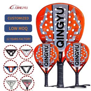 <span class=keywords><strong>Raquette</strong></span> de <span class=keywords><strong>padel</strong></span> en fibre de carbone Qingyu Sport 12k, modèle personnalisable avec logo, <span class=keywords><strong>jeu</strong></span> en plein air, plusieurs couleurs, pour enfants, raquettes de <span class=keywords><strong>padel</strong></span> pour enfants - Product Image 1