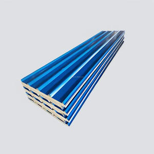 Hoge Dichtheid Op Maat Geïsoleerde Sandwich Dakpanelen Metalen Materiaal Met Eps <span class=keywords><strong>Of</strong></span> Glaswol/Pu Sandwichpaneel