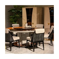Luxus Top Modern Minimalist Style Runde Marmor Plattenspieler Familien möbel Restaurant