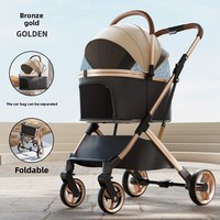 Poussette pour animaux de compagnie Copopet, chariot pour chien d'extérieur avec structure en aluminium léger pliable et détachable, absorption des chocs, pour chiens et chats, fabriqué en Chine