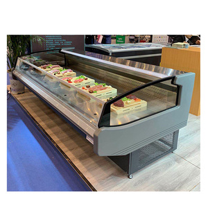 Réfrigérateur commercial vitré avec porte incurvée en acier inoxydable, 6 étagères, dégivrage automatique - Product Image 3
