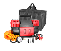 Double Cylindres Robuste 300L/min Voitures 150 PSI Pompe À Air Portable 12v Compresseur D'air De Voiture Gonfleur De Pneu Portable