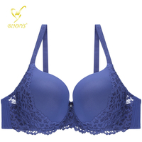 Ensemble soutien-gorge et culotte pour jeune fille BINNYS, lingerie brodée de fleurs, soutien-gorge push-up pour femmes