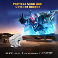 Topleo Projecteur Portable Android 13, Mini Projecteur Certifié avec Auto Focus 4K HD 1080p, Projecteur à Courte Focale Intelligent