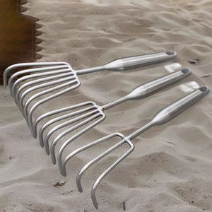 Herramienta de Pesca Marítima, Rastrillo de Acero Inoxidable Reforzado, Duradero, para Bricolaje, Industrial, de Playa, Agrícola, para Excavar, Plantar Flores - Product Image 1