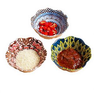 Service de table de mariage en céramique et porcelaine écologique de style minimaliste, coloré, avec soucoupe et bol sous-glaçurés - Product Image 1