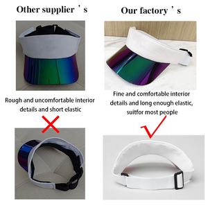 Casquette de soleil de yoga de haute qualité Protection UV Visières de <span class=keywords><strong>sport</strong></span> pour le <span class=keywords><strong>golf</strong></span> et le tennis avec logo accepté avec logo personnalisé - Product Image 5