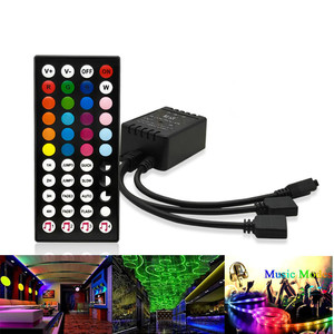Salida dual 44 Key Brillo Dimmer 12V RGB Música Control <span class=keywords><strong>de</strong></span> <span class=keywords><strong>sonido</strong></span> Luz Coche IR Control remoto para tira <span class=keywords><strong>de</strong></span> LED - Product Image 3