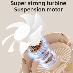 Yixuan พัดลมตั้งโต๊ะแบบพกพาชาร์จไฟได้2 in 1สำหรับใช้ในครัวเรือนการเดินทางขนาดเล็กสำหรับใช้ในครัวเรือน - Product Image 4