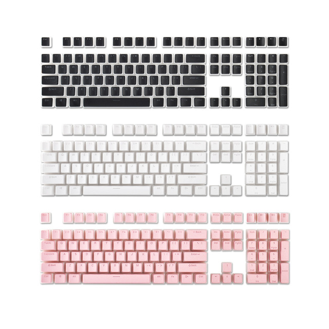 Pudding Keycaps Shine Through Keycaps Set Universal Compatiability for 100%,75%,65%,60% Keyboard-Multicolor