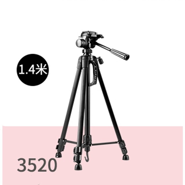 WF WT-3520 DSLR Travel Camera Folding Lightweight Aluminum Tripod for Mobile Phone & Video with Ring Light Compatibility