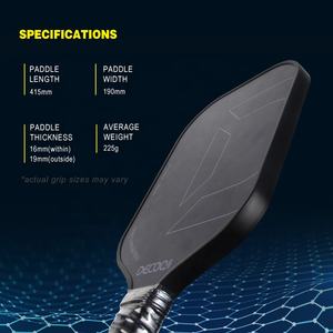 Nouvelle technologie dynamique <span class=keywords><strong>Fusion</strong></span> Core Pickleball <span class=keywords><strong>Paddle</strong></span> 16mm d'épaisseur Stable et Durable avec PP Honeycomb Core Pickleball - Product Image 5