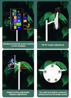 Mesin Smart Mate Desktop 27 Inci 144Hz Layar Sentuh FHD Android 13 TV Pintar Portabel dengan Baterai 33000mAh