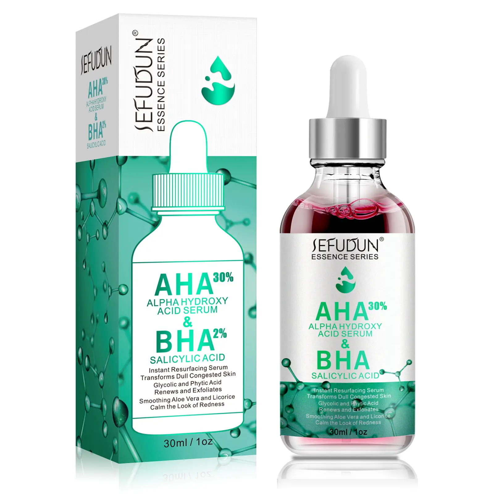 SEFUDUN cilt bakımı 30 ml alfa hidroksi asit serum nemlendirici eksfoliyatör akne tedavisi anti-aging yüz vücut 30% aha serum