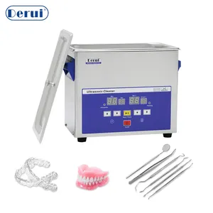 Nettoyeur à ultrasons numérique 3L Machine de nettoyage à ultrasons dentaire 120W pour prothèses dentaires et instruments chirurgicaux