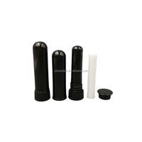 Logo personnalisé Noir Blanc Nez Vide Inhalateur Nasal en Plastique Bâton Inhalateur Nasal d'Aromathérapie Huile Essentielle Tube Inhalateur Nasal pour Bâton Diffuseur