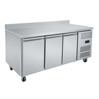 Table de réfrigérateur et de congélateur commerciale en acier inoxydable série GN3200