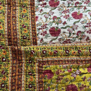 Nouvelle couette Premium poids léger fait à la main PureCotton KanthaQuilt couette Kantha biologique couette Kantha réversible biologique pour l'hiver - Product Image 1