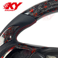 Volant sport en cuir et fibre de carbone personnalisé pour BMW E87 E90 E91 E92 E93 M3 Série 3 328i 330i 335i