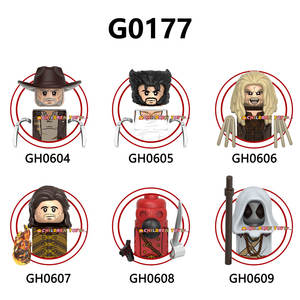 Mainan figur aksi Mini G0177 pahlawan Super Zenpool Logan sabrelooth <span class=keywords><strong>Pyro</strong></span> mainan figur blok bangun rakitan edukasi anak-anak - Product Image 6